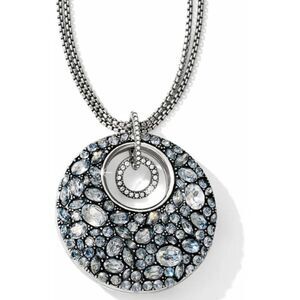 Brighton Trust Your Journey Convertible Necklace Silver-Aqua NWT